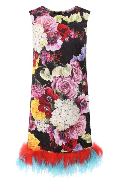 Женское платье из смеси хлопка и вискозы DOLCE & GABBANA, арт. F69B9Z/HSMW5