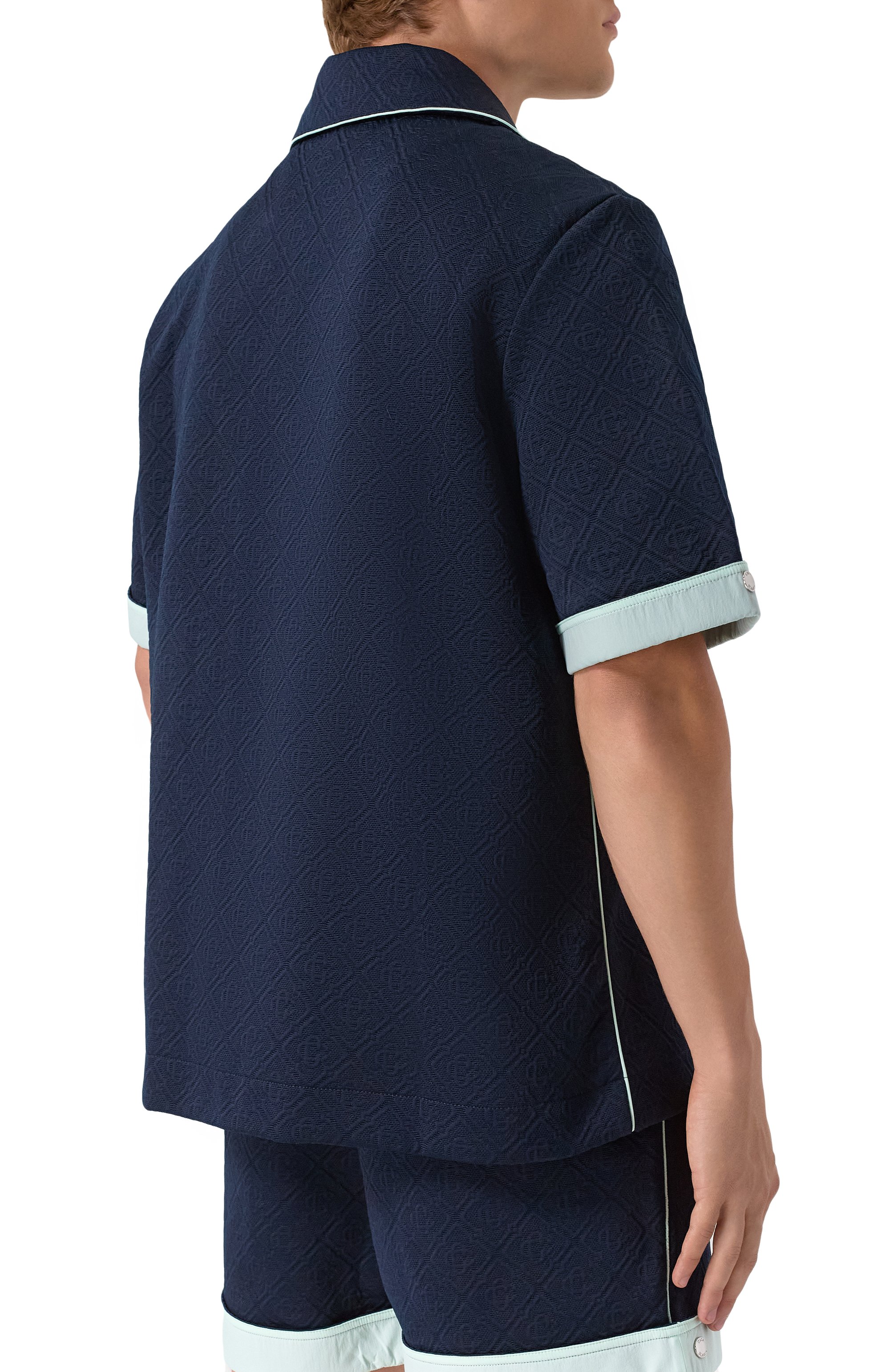 Рубашка CASABLANCA темно-синего цвета по цене 112000 руб., арт. MPF25-SH-190-01, фото 4 Рубашка CASABLANCA, арт. MPF25-SH-190-01, фото 4