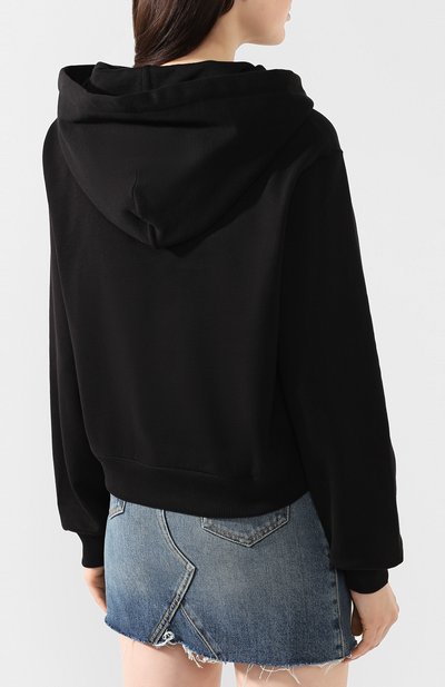 Хлопковое худи DOLCE & GABBANA черного цвета по цене 125500 руб., арт. F9H75Z/G7VVS, фото 4 Хлопковое худи DOLCE & GABBANA, арт. F9H75Z/G7VVS, фото 4