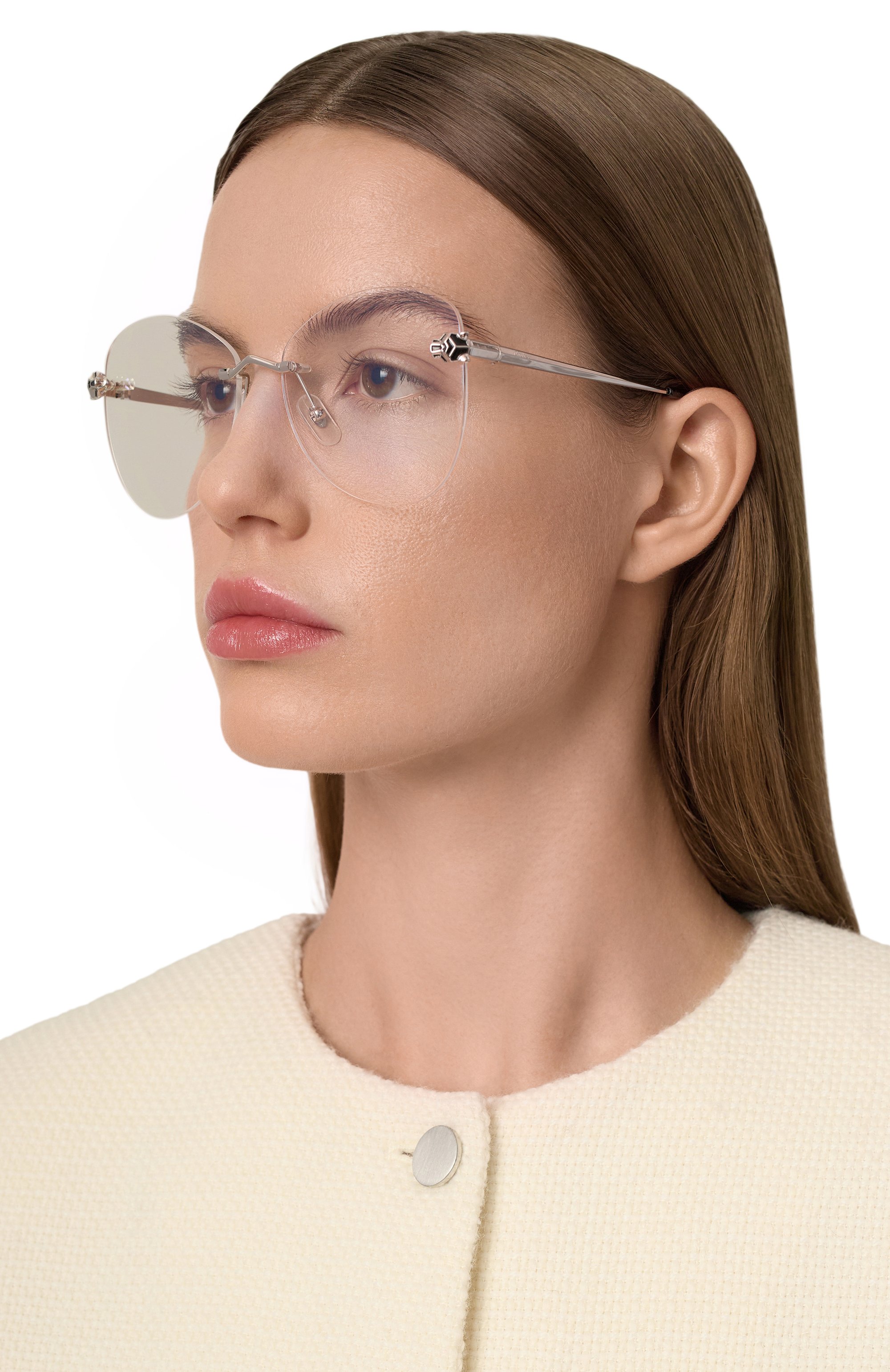 Оправа CARTIER серебряного цвета по цене 118500 руб., арт. CT0345 002, фото 2 Оправа CARTIER, арт. CT0345 002, фото 2