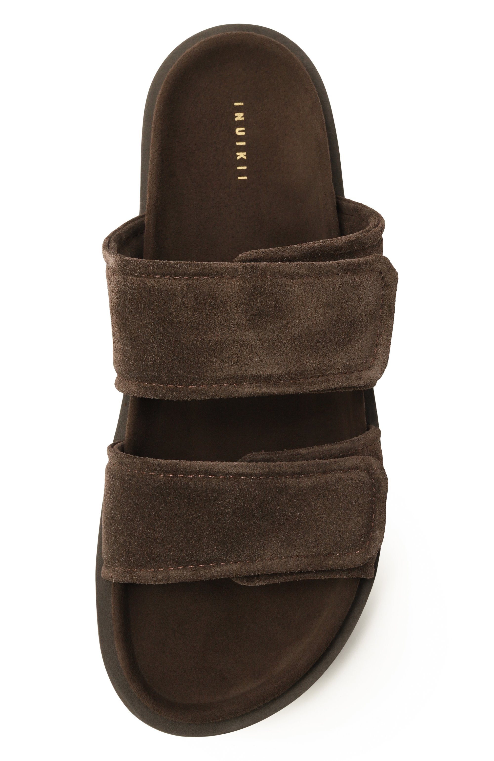 Замшевые шлепанцы double band INUIKII, арт. 50102-510, фото 6