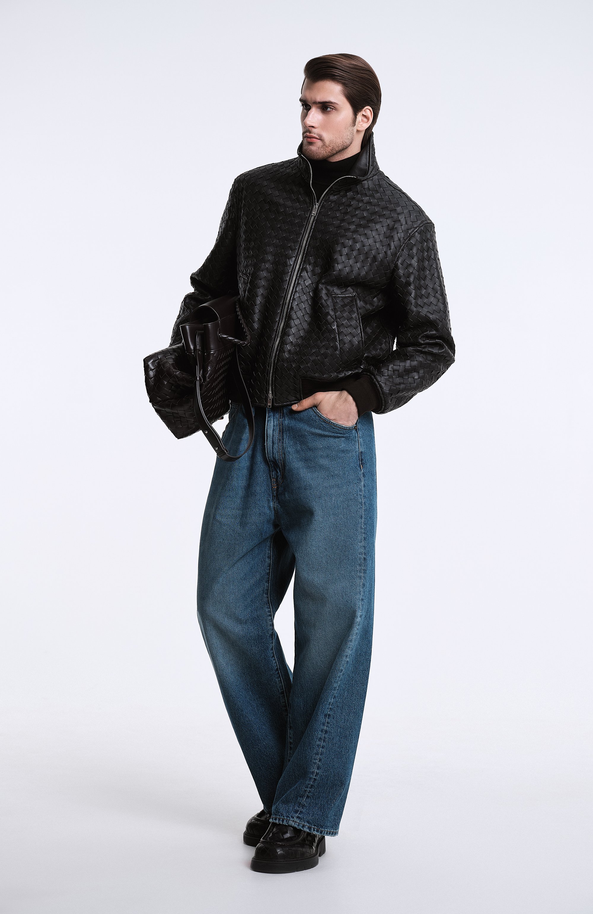 Кожаный бомбер BOTTEGA VENETA, арт. 811525/V2JG0, фото 8