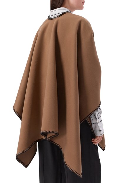 Шерстяная накидка MAX MARA, арт. MXAC0L0MBA, фото 4