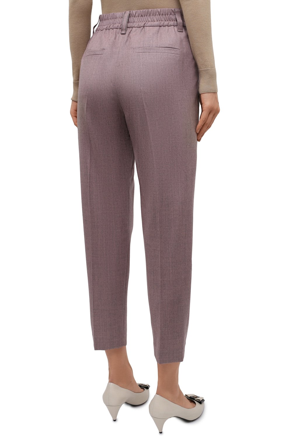 Шерстяные брюки BRUNELLO CUCINELLI, арт. MB578P7915, фото 4