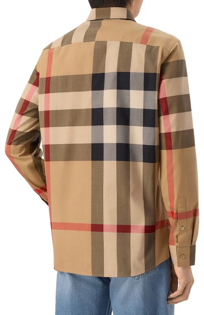 Хлопковая рубашка BURBERRY, арт. 8071445, фото 4