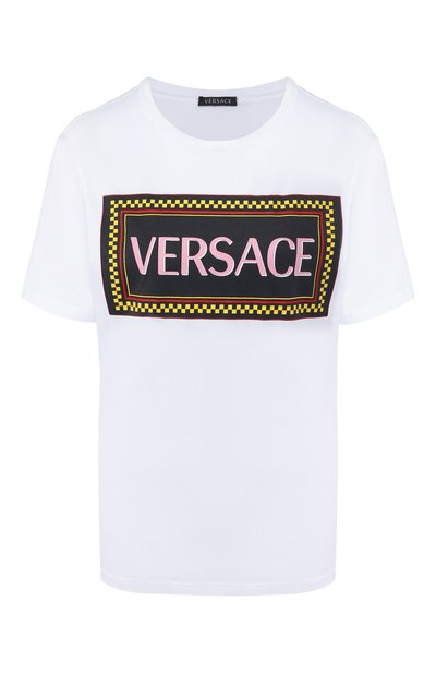 Женская хлопковая футболка VERSACE, арт. A83045/A201952