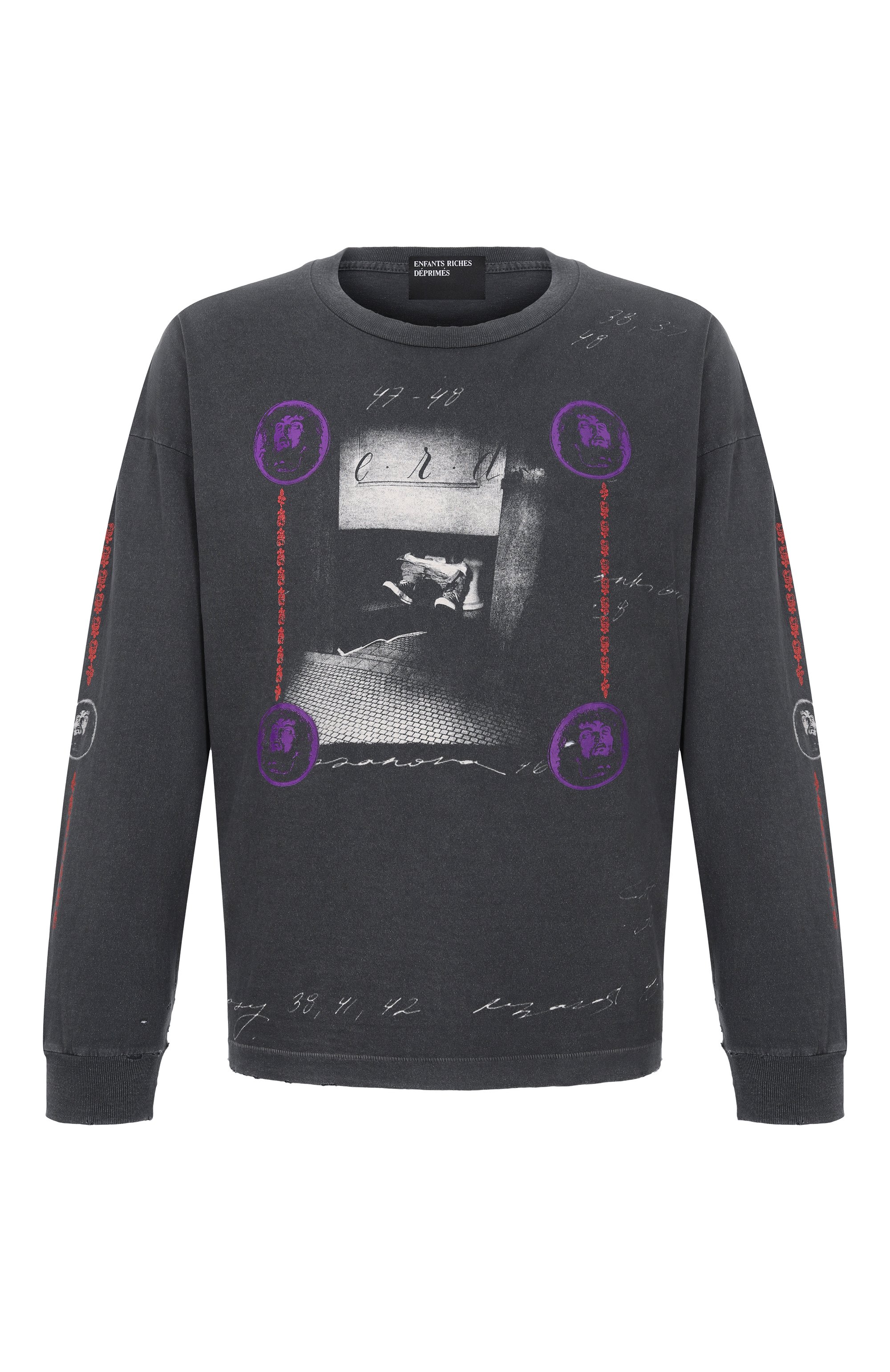 Хлопковый лонгслив ENFANTS RICHES DEPRIMES, арт. 010-889/C0TT0N, фото 1