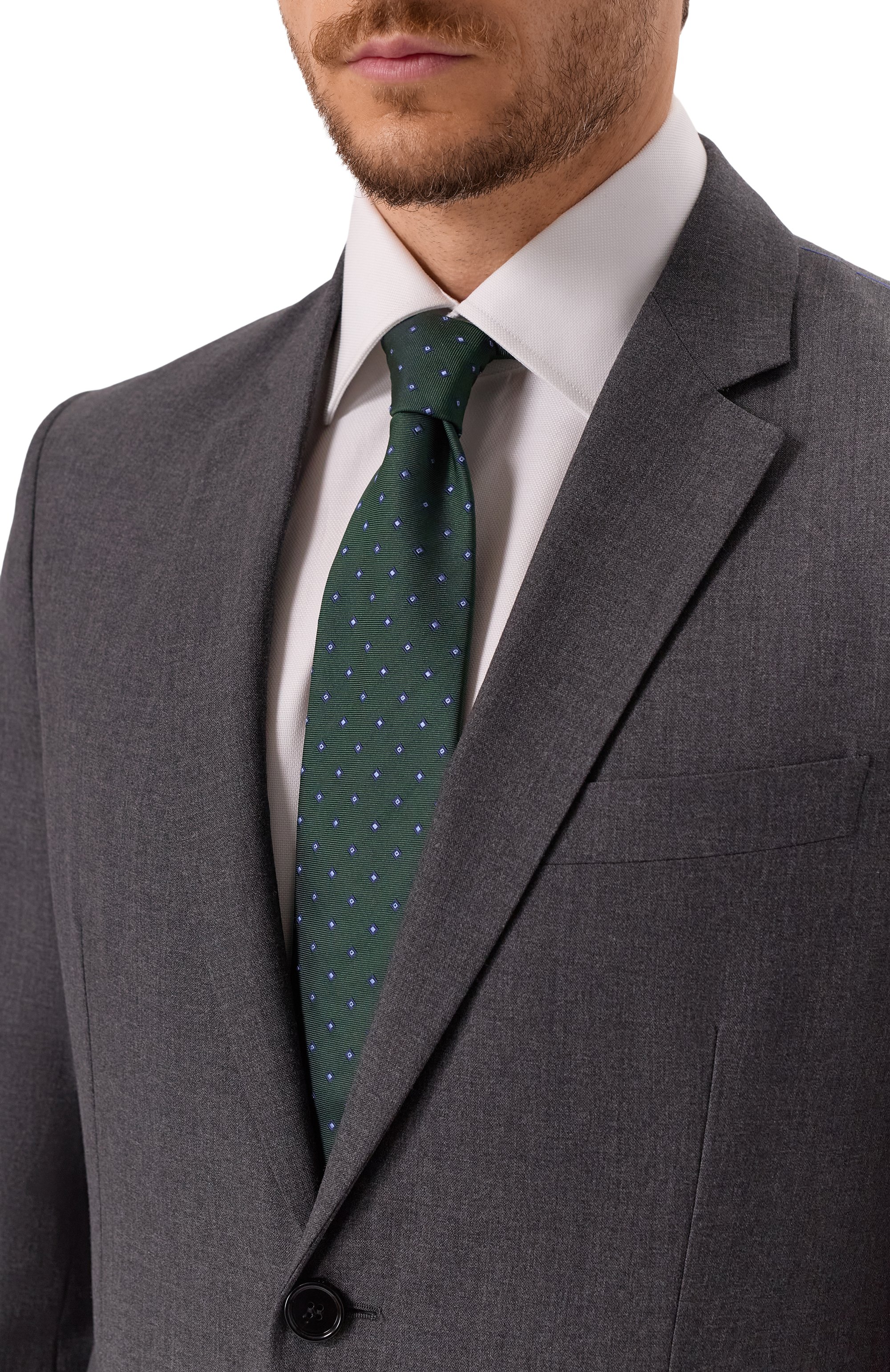 Шелковый галстук CORNELIANI, арт. 26U302-2620309, фото 2