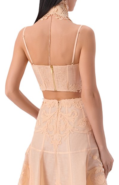 Топ-корсет изо льна и шелка ZIMMERMANN, арт. 6352TC261, фото 4