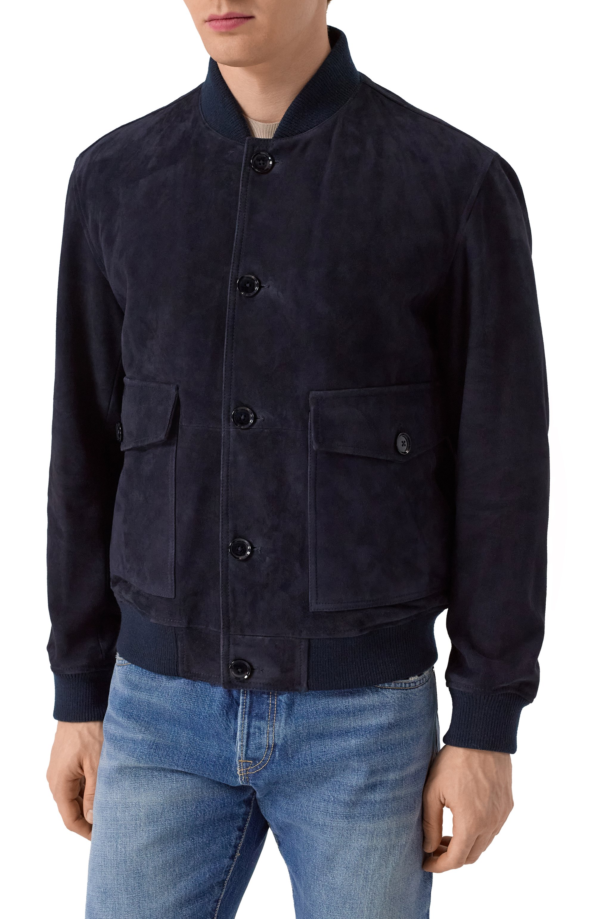 Замшевый бомбер BOSS, арт. 50531146, фото 3