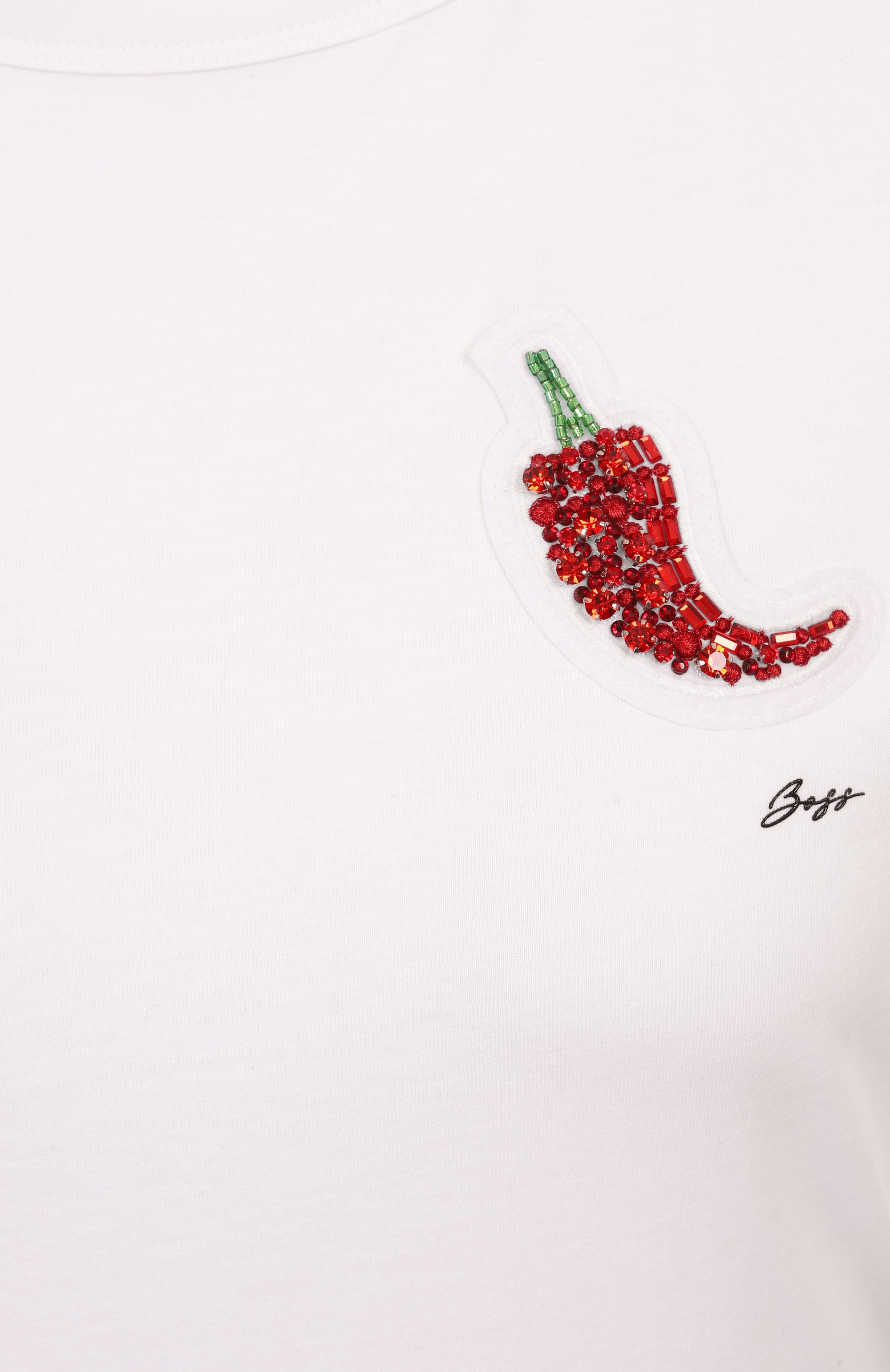 Хлопковая футболка BOSS ORANGE, арт. 50535125, фото 6