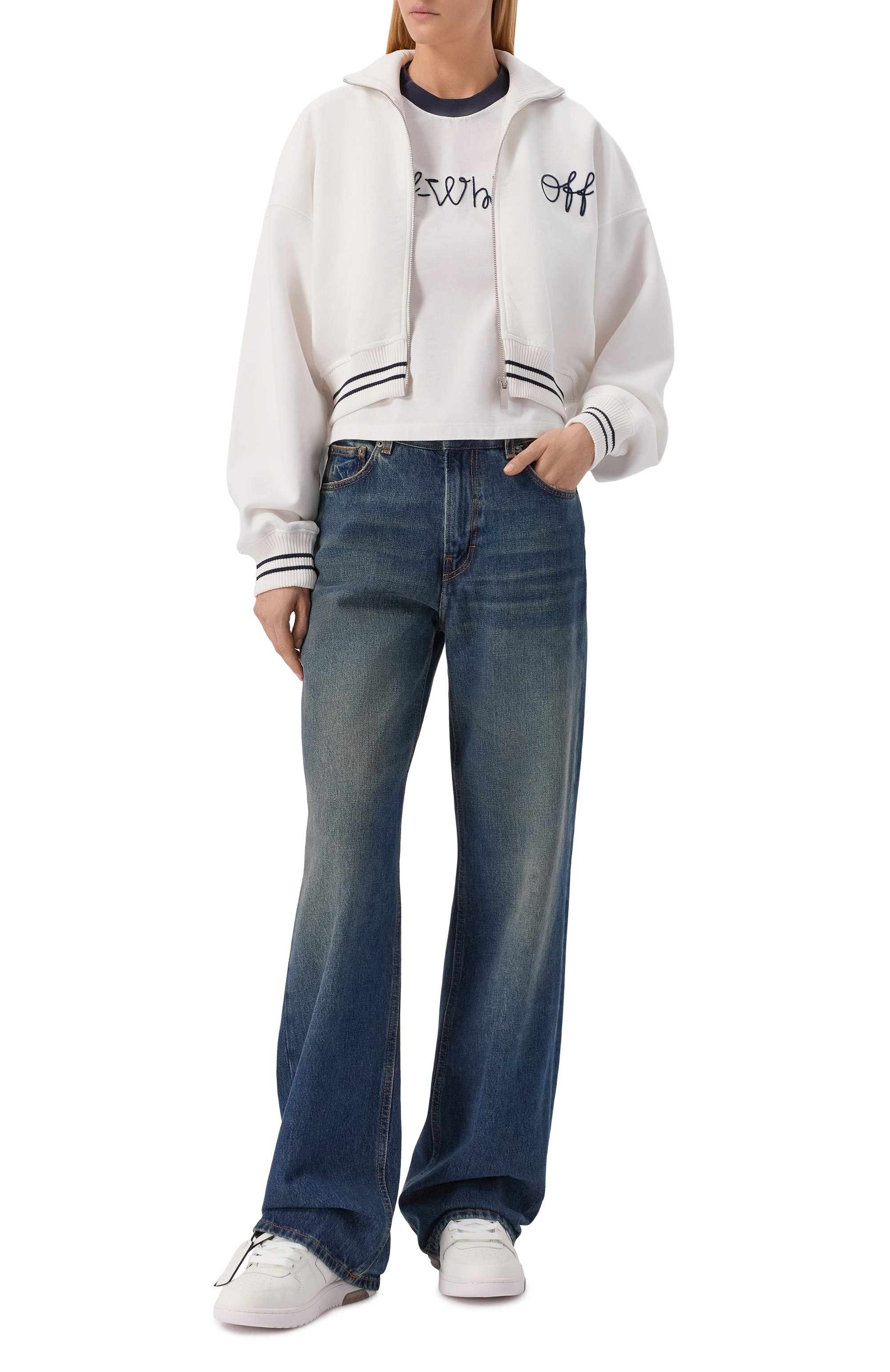 Хлопковая толстовка OFF-WHITE, арт. 0WBE008F25FLE001, фото 2