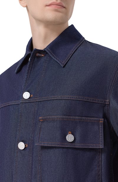 Куртка из хлопка и шелка GIORGIO ARMANI, арт. GM003460/AF24651, фото 5