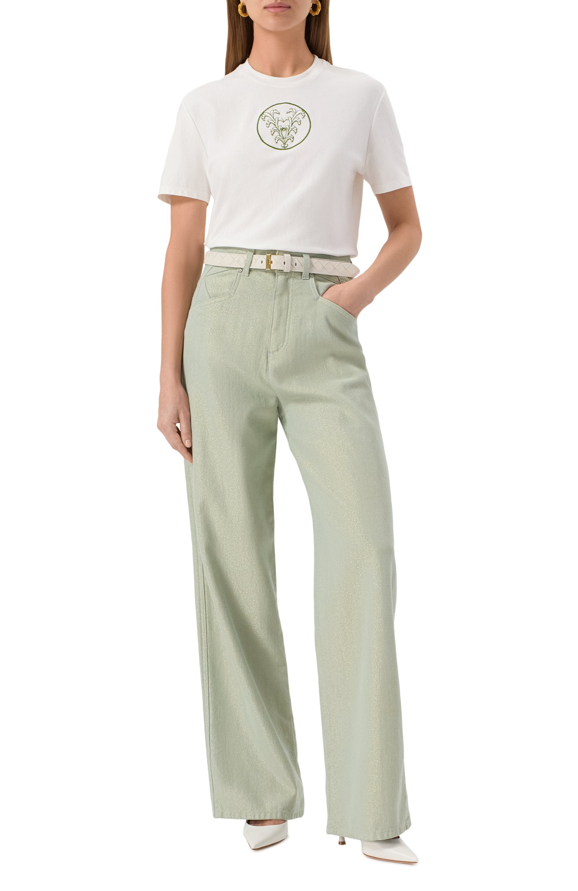 Хлопковая футболка GIAMBATTISTA VALLI, арт. 25SSPVLE4J03-03JEE, фото 2