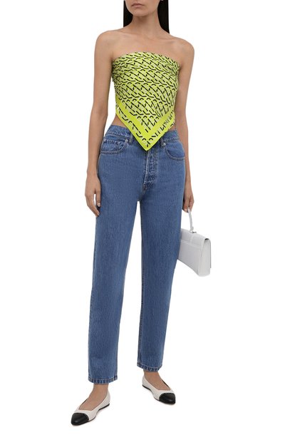 Шелковый платок KENZO желтого цвета по цене 20700 руб., арт. FB58EW320PFN, фото 3 Шелковый платок KENZO, арт. FB58EW320PFN, фото 3