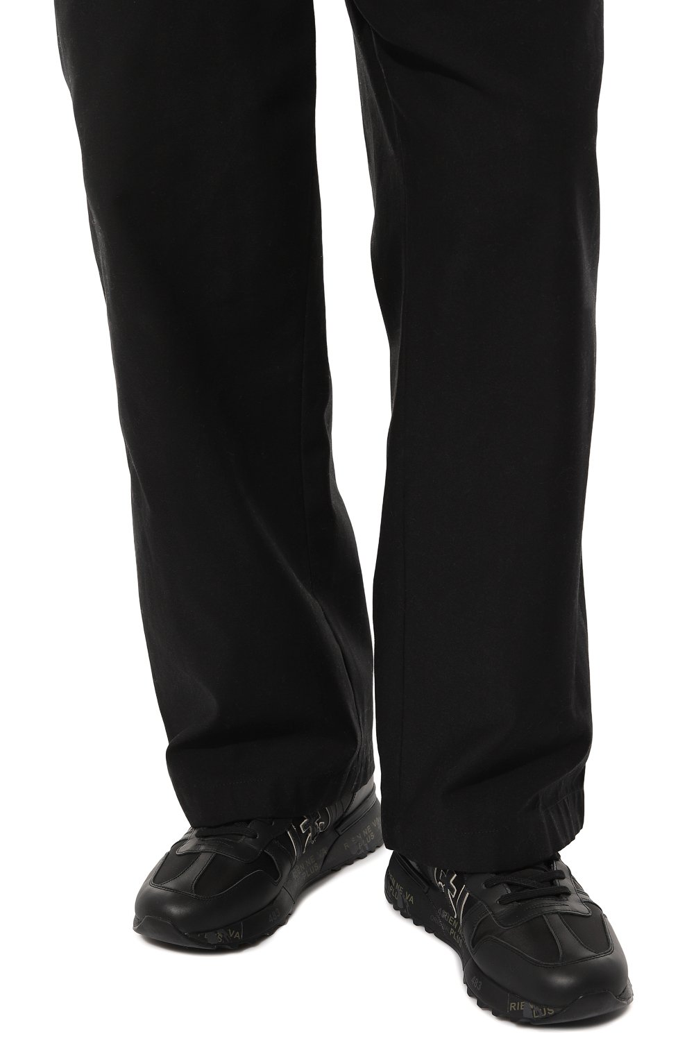 Комбинированные кроссовки jeff PREMIATA черного цвета по цене 39800 руб., арт. JEFF/VAR 5076M, фото 3 Комбинированные кроссовки jeff PREMIATA, арт. JEFF/VAR 5076M, фото 3