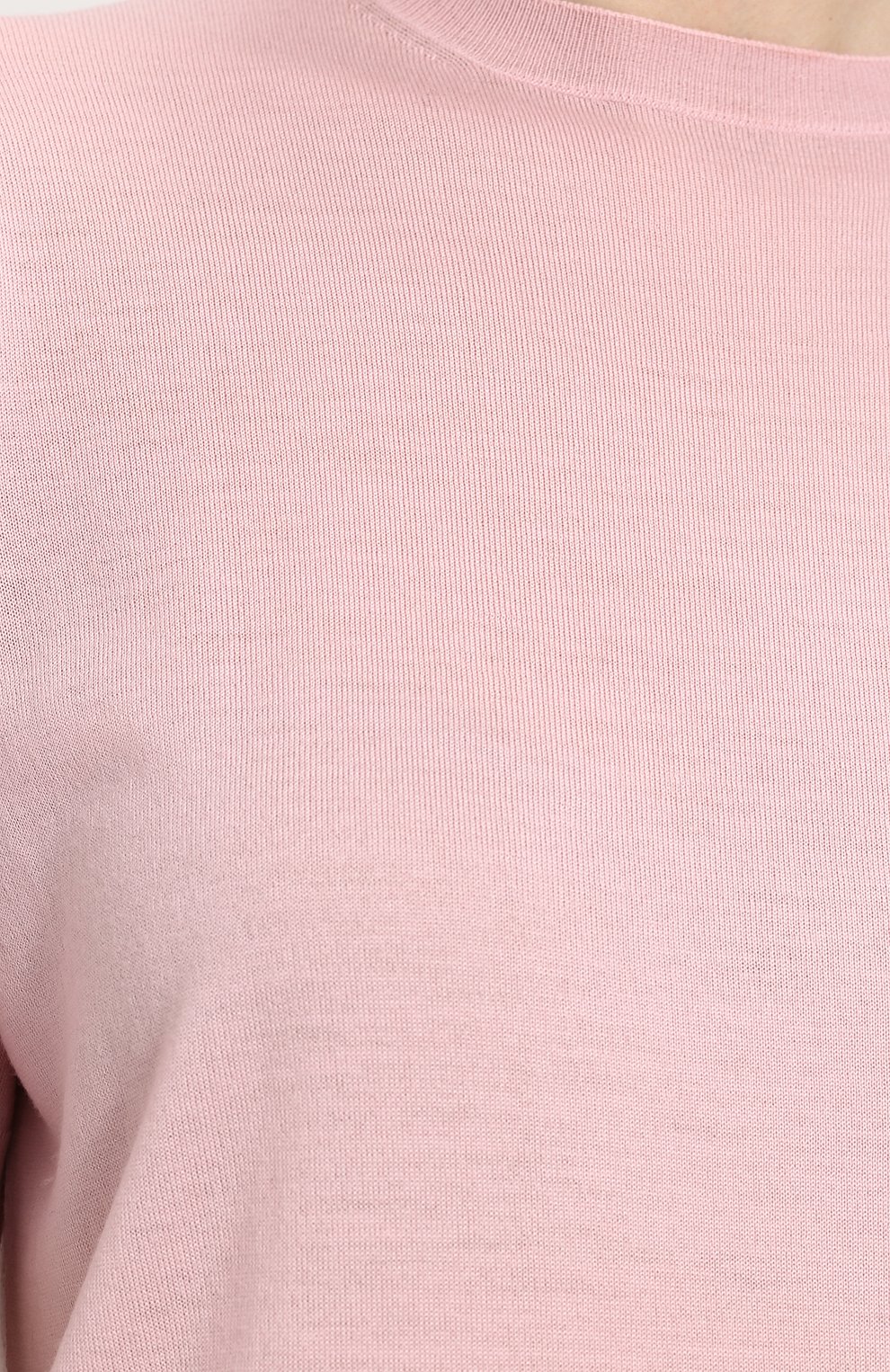 Однотонный вязаный топ с коротким рукавом PRADA, арт. P24V22-J2N-F0384, фото 5