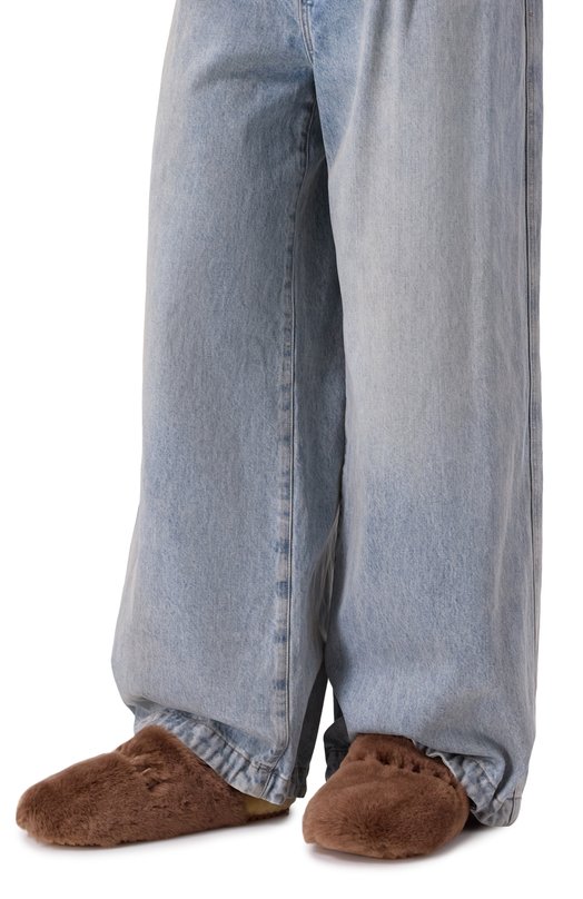 Сабо из овчины INUIKII 2004.022.0011 Коричневый  2004.022.0011 Фото 3