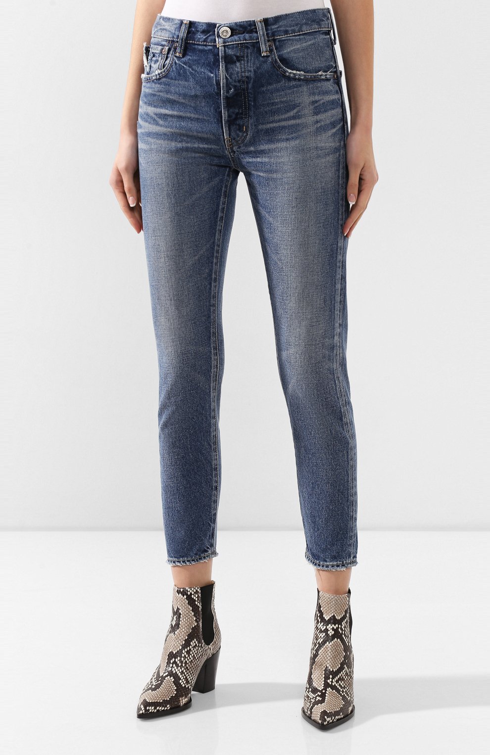 Джинсы MOUSSY голубого цвета по цене 23700 руб., арт. 025CAC11-2080, фото 3 Джинсы MOUSSY, арт. 025CAC11-2080, фото 3