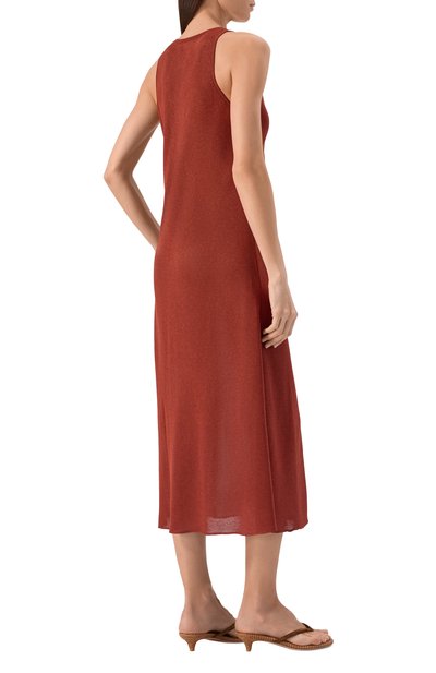 Платье из вискозы FREEAGE коричневого цвета по цене 36080 руб., арт. S26.DR173.7000.309, фото 3 Платье из вискозы FREEAGE, арт. S26.DR173.7000.309, фото 3