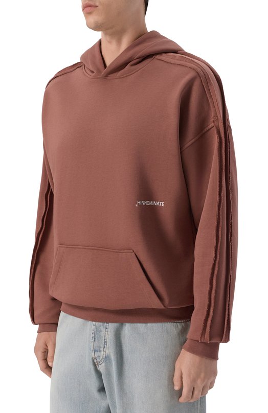 Хлопковое худи HINNOMINATE HMABM01568 Коричневый  HMABM01568 Фото 3