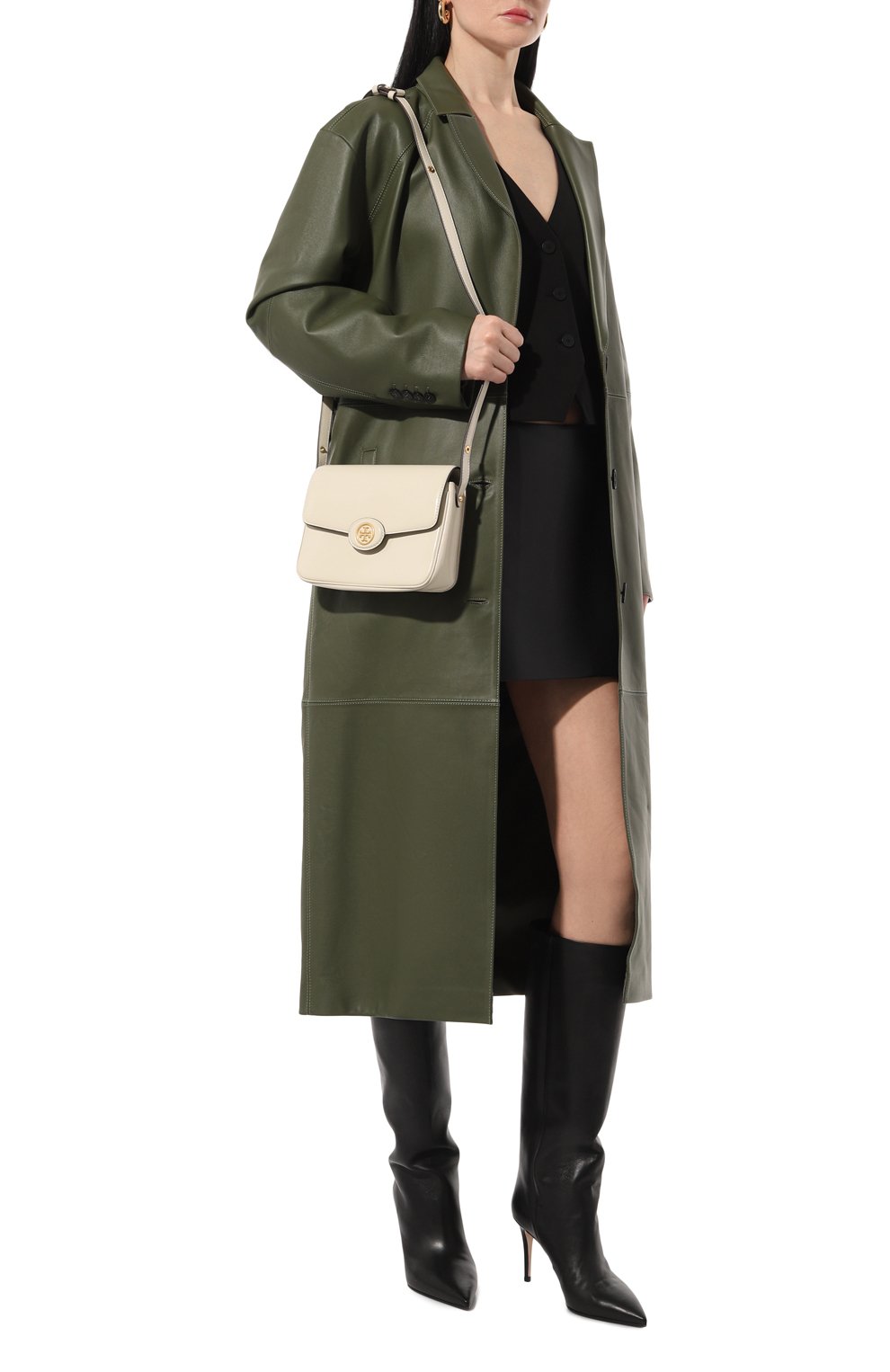 Сумка robinson TORY BURCH кремового цвета по цене 66950 руб., арт. 143122, фото 7 Сумка robinson TORY BURCH, арт. 143122, фото 7