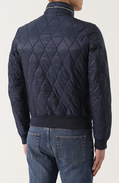 Стеганый бомбер на молнии с воротником стойкой BURBERRY, арт. 4036873, фото 4