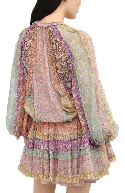 Шелковое платье ZIMMERMANN, арт. 8033DCAR, фото 4