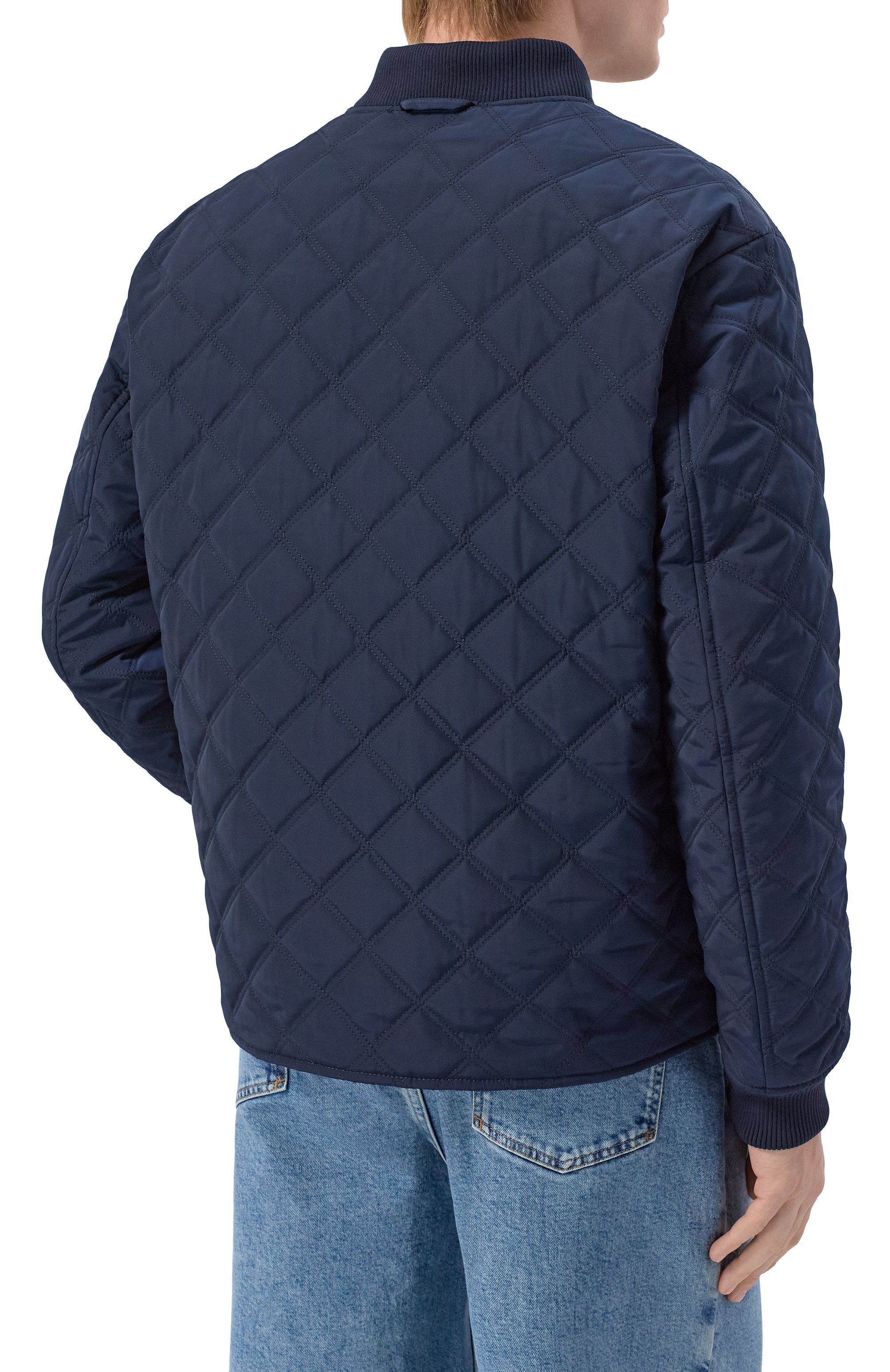 Двусторонняя куртка BOSS темно-синего цвета по цене 67950 руб., арт. 50553623, фото 4 Двусторонняя куртка BOSS, арт. 50553623, фото 4