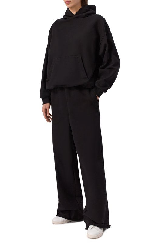Хлопковое худи EDOMO H013010FW2425 Чёрный  H013010FW2425 Фото 2