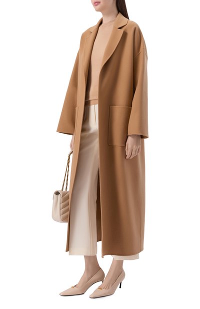 Кашемировое пальто LORO PIANA бежевого цвета по цене 889500 руб., арт. FAM4140, фото 2 Кашемировое пальто LORO PIANA, арт. FAM4140, фото 2
