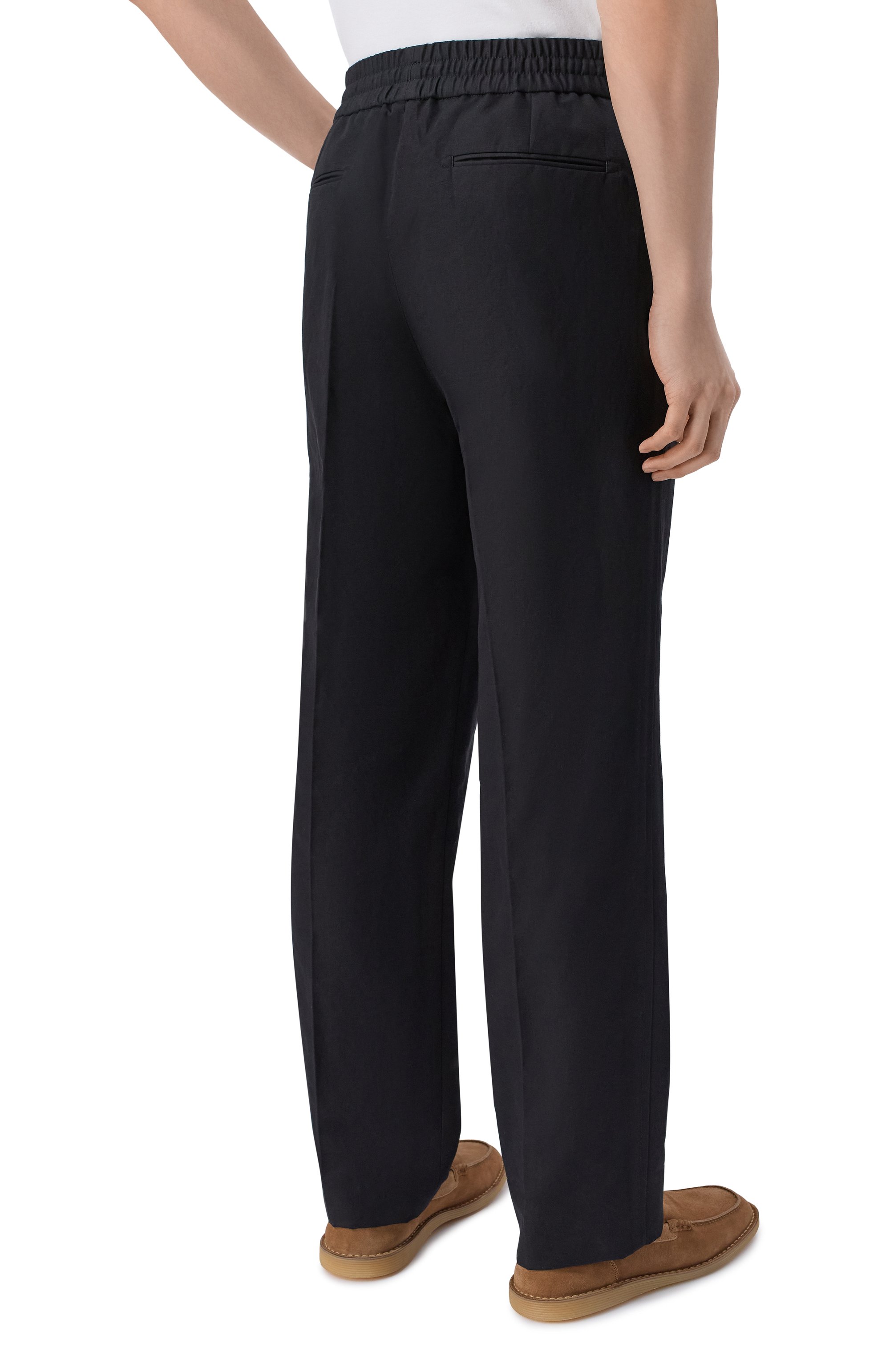 Брюки изо льна и хлопка BRIONI, арт. RP2Z0L/PA106, фото 4