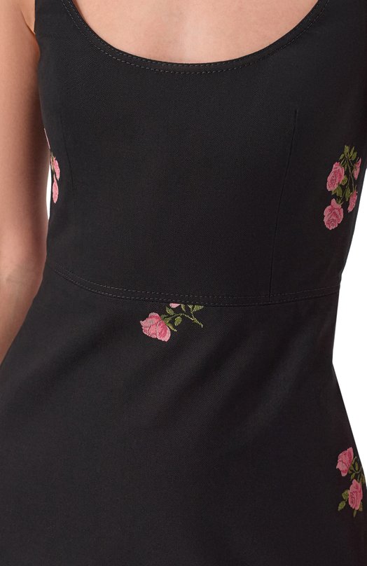 Хлопковое платье Giambattista Valli 26SSRVCA5003/24GAB Чёрный  26SSRVCA5003/24GAB Фото 4