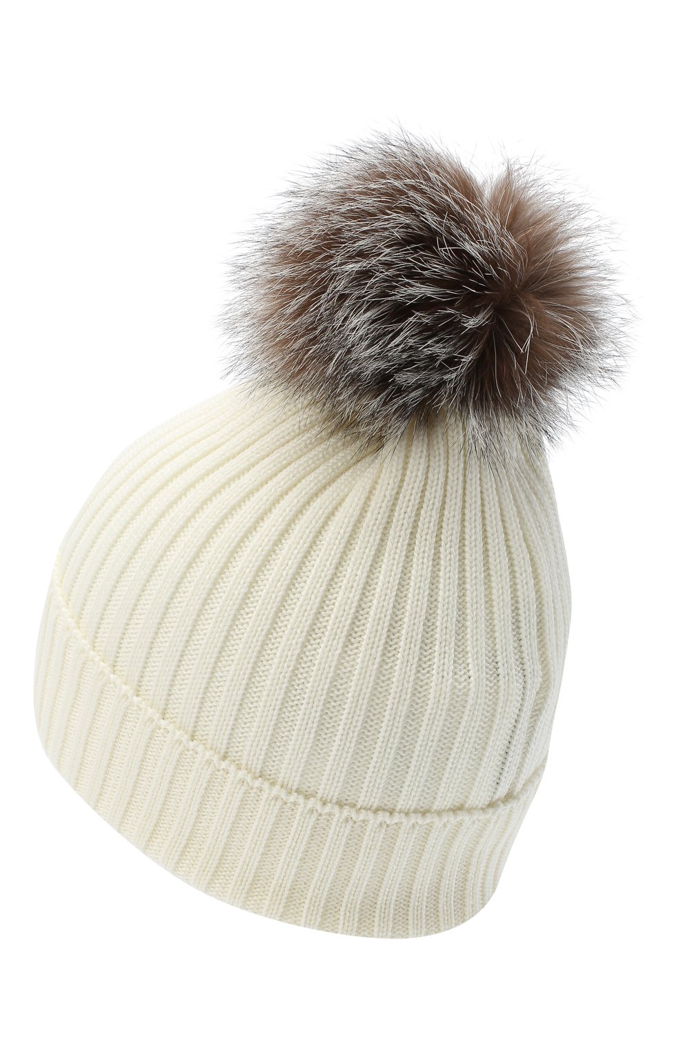 Шерстяная шапка с меховым помпоном MONCLER, арт. F2-954-3B711-10-04S01, фото 2