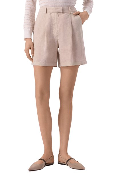 Льняные шорты BRUNELLO CUCINELLI, арт. MM633EP999, фото 3