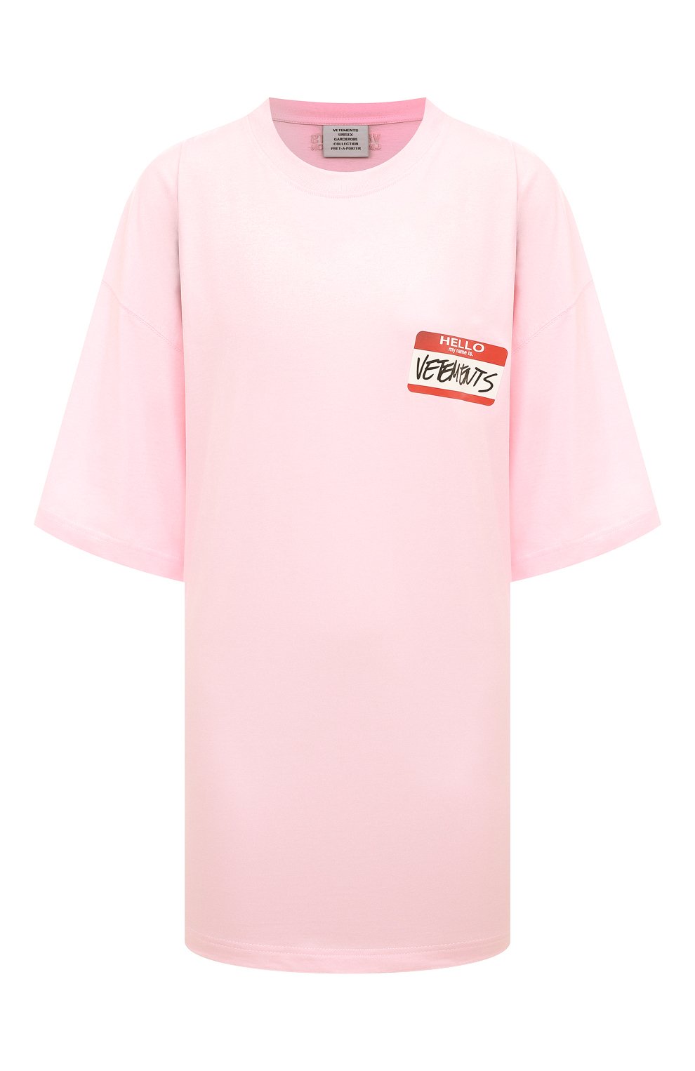 Хлопковая футболка VETEMENTS, арт. UE52TR140P 1602/W, фото 1