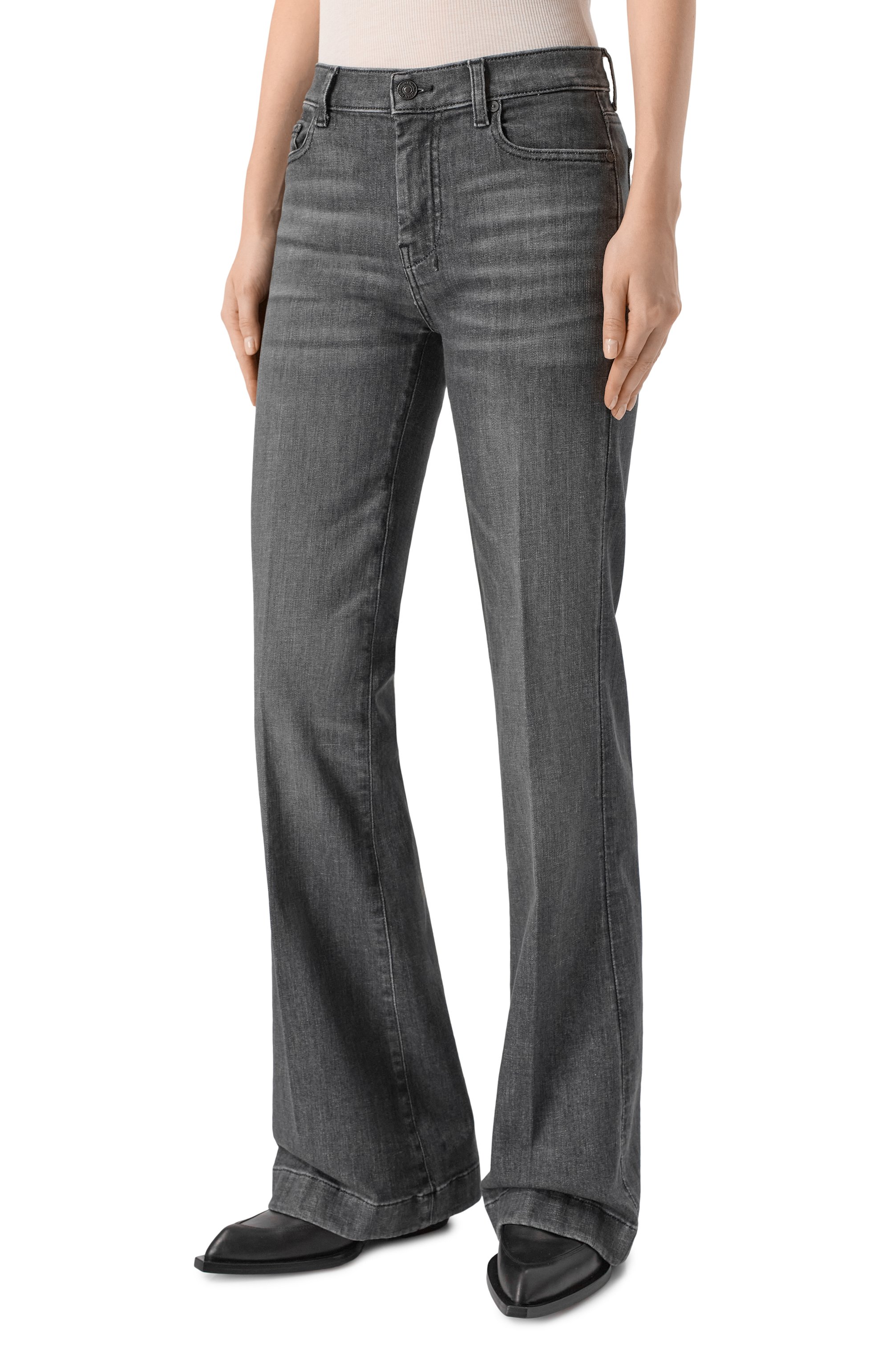 Джинсы с о�тделкой стразами dojo 7 FOR ALL MANKIND, арт. 7U30TU79/D0J0, фото 3