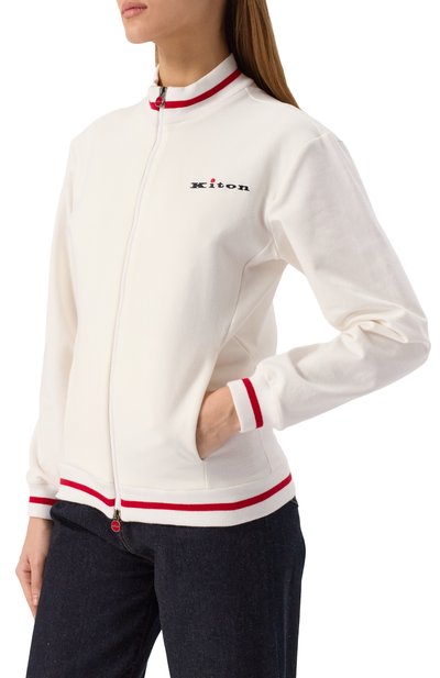 Хлопковая толстовка KITON, арт. D59448H0805201, фото 3