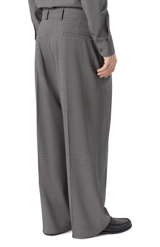 Шерстяные брюки Emporio Armani EM004768/TE19332 Серый  EM004768/TE19332 Фото 4