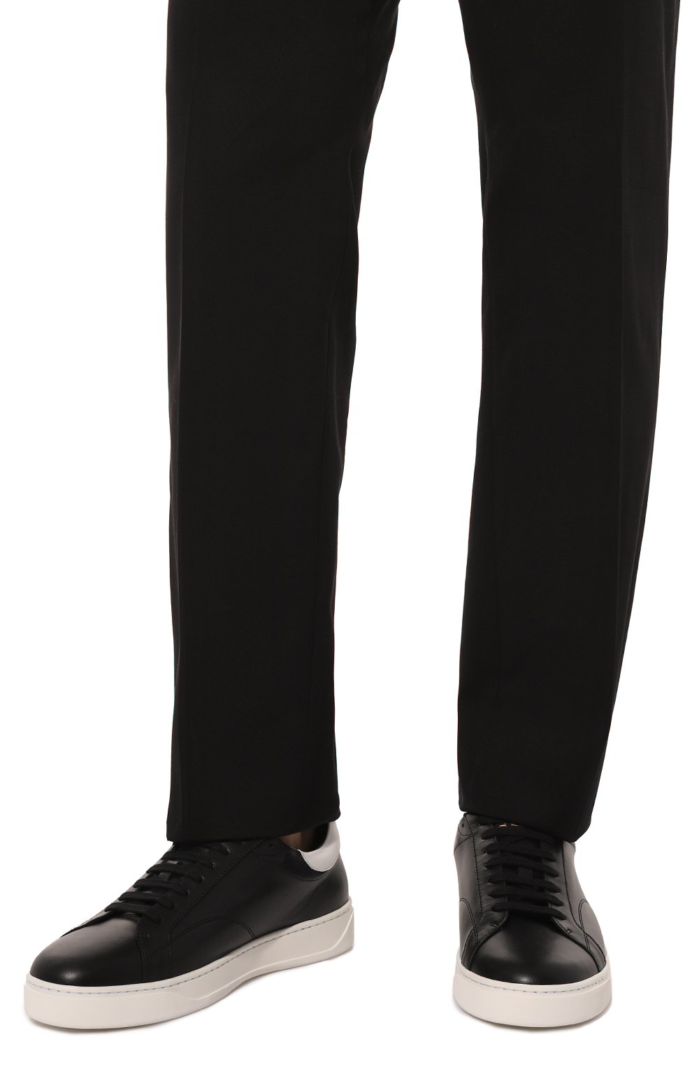 Кожаные кеды ddb0 LANVIN черного цвета по цене 49900 руб., арт. FM-SKDK0A-G0TE, фото 3 Кожаные кеды ddb0 LANVIN, арт. FM-SKDK0A-G0TE, фото 3