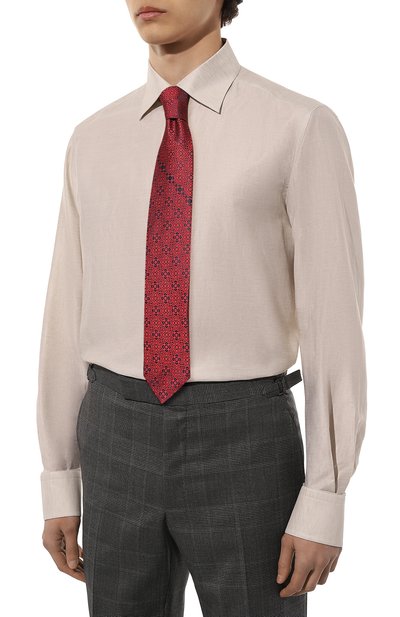 Сорочка из хлопка и льна STEFANO RICCI, арт. MC003685/R2564, фото 3