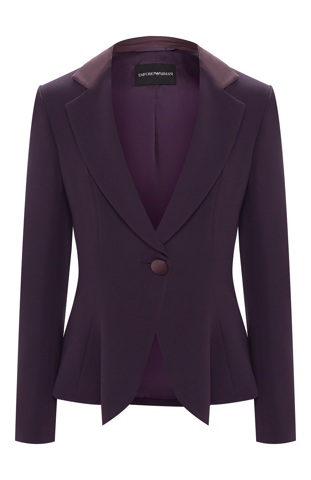 Жакет EMPORIO ARMANI темно-синего цвета по цене 78900 руб., арт. 4NG18T/42013, фото 1 Жакет EMPORIO ARMANI, арт. 4NG18T/42013, фото 1