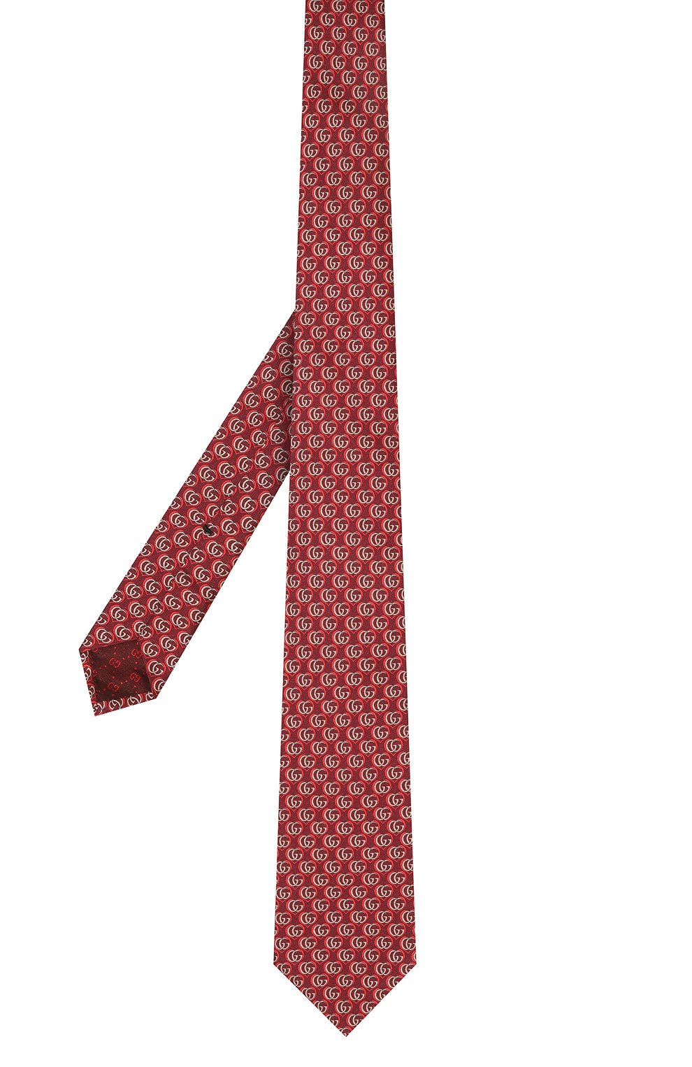 Шелковый галстук GUCCI красного цвета по цене 25920 руб., арт. 597236 4E001, фото 3 Шелковый галстук GUCCI, арт. 597236 4E001, фото 3