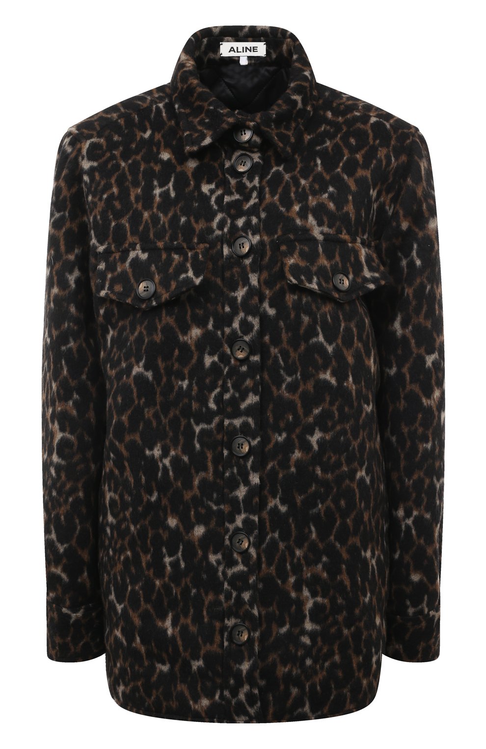 Рубашка ALINE леопардового цвета по цене 23500 руб., арт. AL071003, фото 1 Рубашка ALINE, арт. AL071003, фото 1