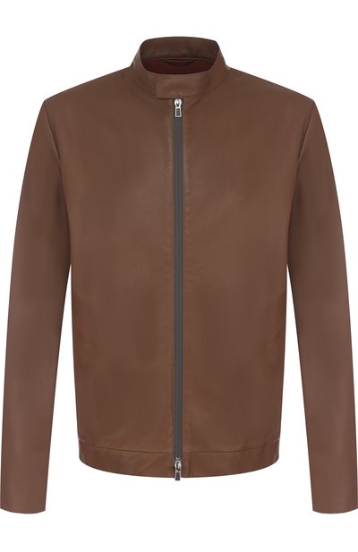 Мужская кожаная куртка с воротником-стойкой LORO PIANA, арт. FAI1196