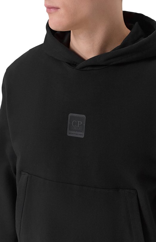 Хлопковое худи C.P. Company 20CLSS009A/006452W Чёрный  20CLSS009A/006452W Фото 5