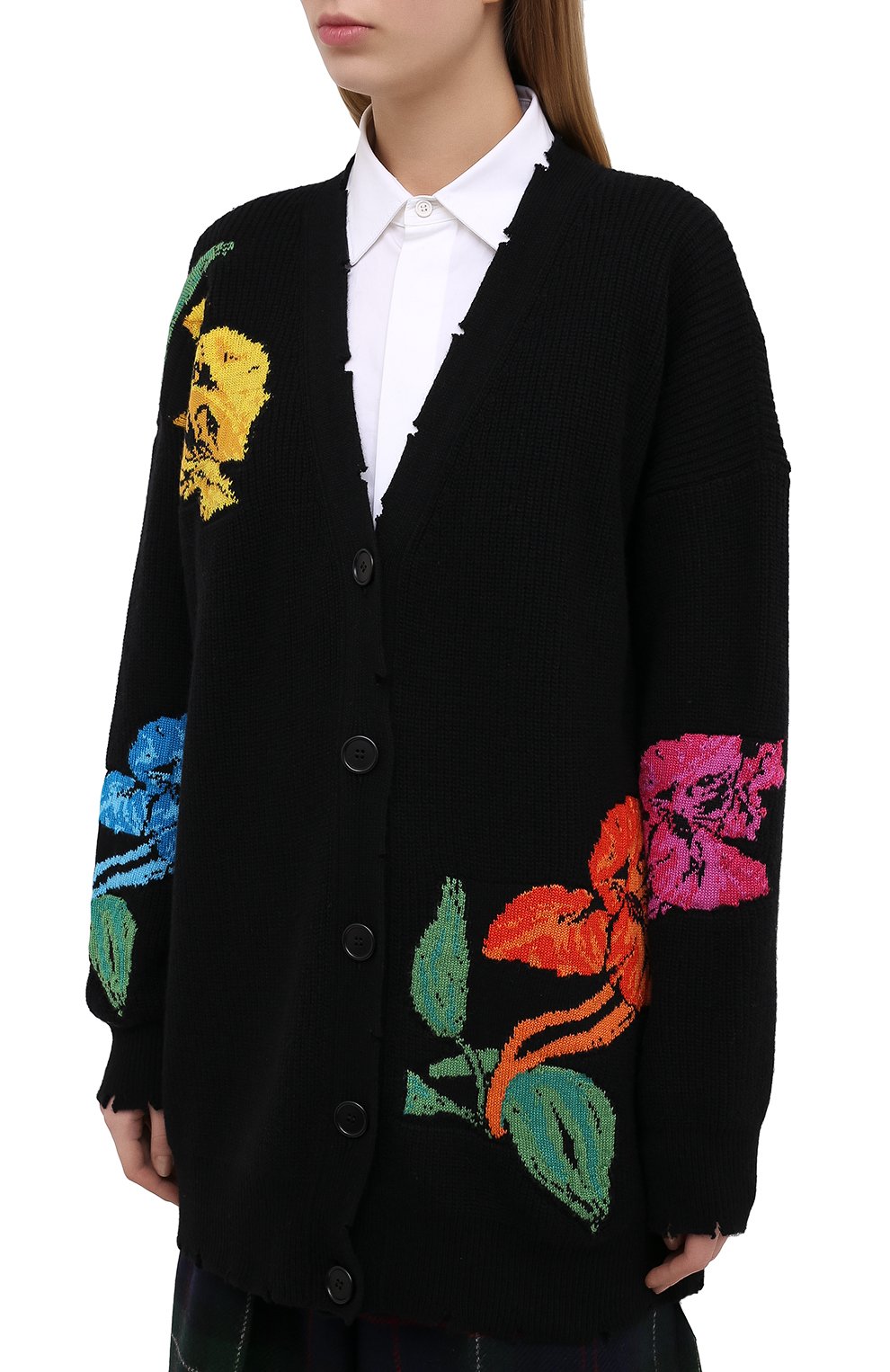 Кардиган MSGM черного цвета по цене 52550 руб., арт. 2942MDM238 207948, фото 3 Кардиган MSGM, арт. 2942MDM238 207948, фото 3