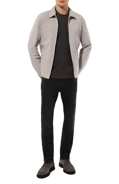 Хлопковый лонгслив CORNELIANI темно-серого цвета по цене 17550 руб., арт. 94G581-9425040, фото 2 Хлопковый лонгслив CORNELIANI, арт. 94G581-9425040, фото 2