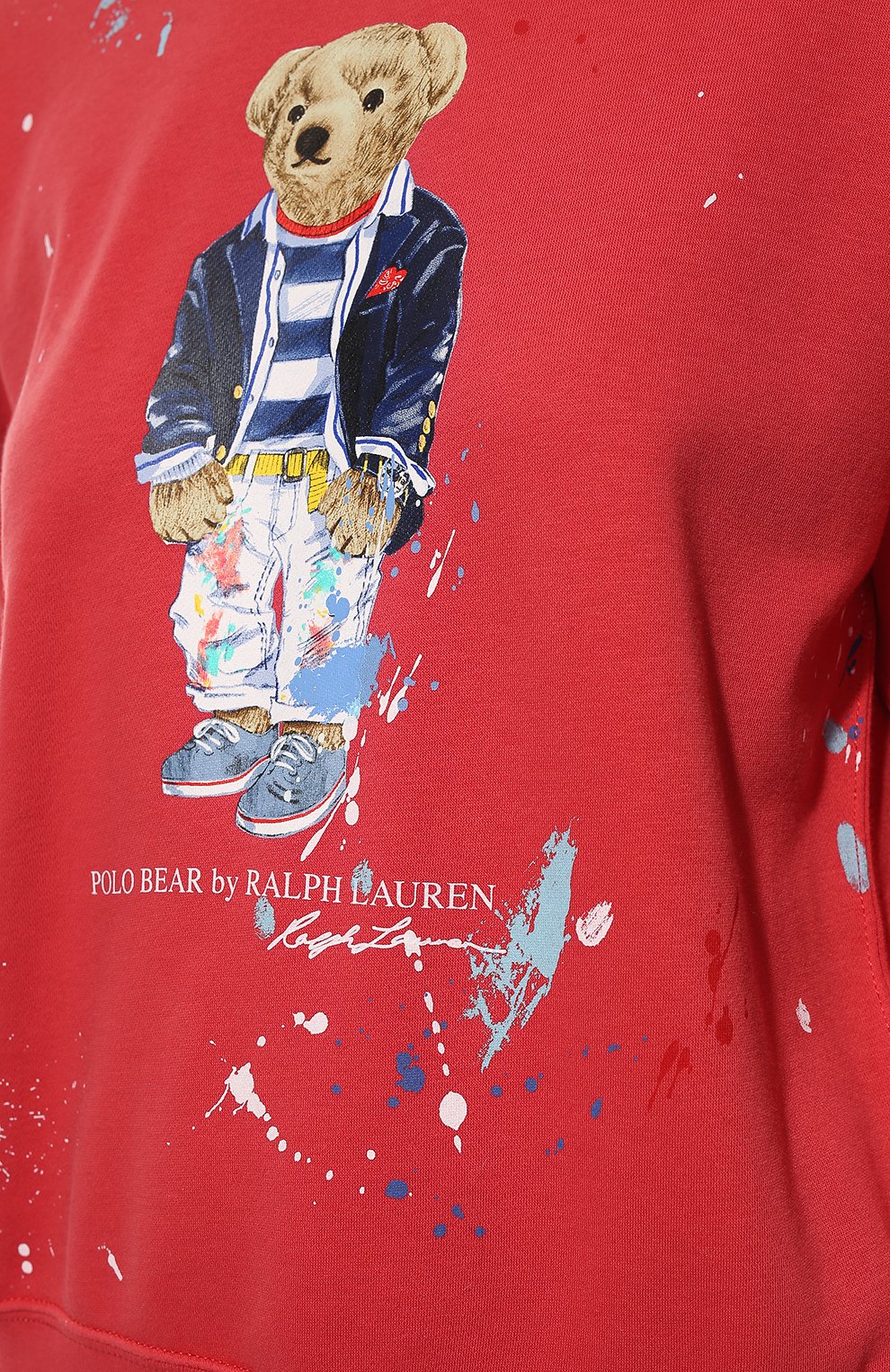Хлопковый свитшот POLO RALPH LAUREN красного цвета по цене 22550 руб., арт. 211856644, фото 5 Хлопковый свитшот POLO RALPH LAUREN, арт. 211856644, фото 5