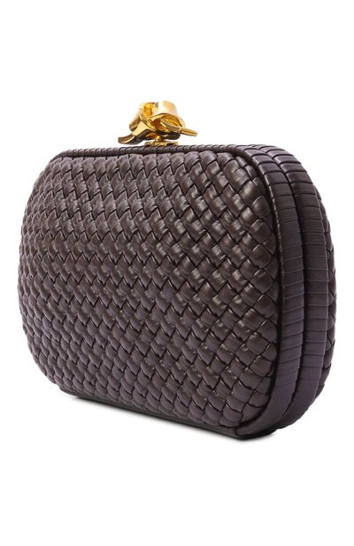 Клатч tosca knot BOTTEGA VENETA темно-коричневого цвета по цене 551000 руб., арт. 866062/V2EZ0, фото 4 Клатч tosca knot BOTTEGA VENETA, арт. 866062/V2EZ0, фото 4